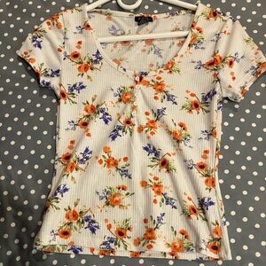 Floral Print Women's Top